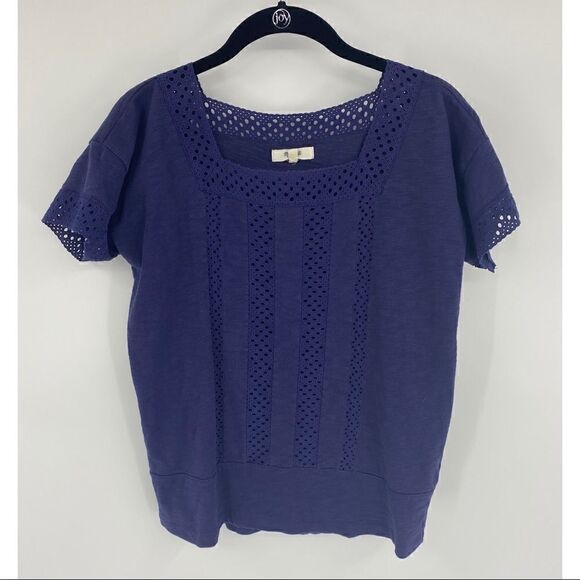 Madewell navy eyelet top  - Picture 1 of 6